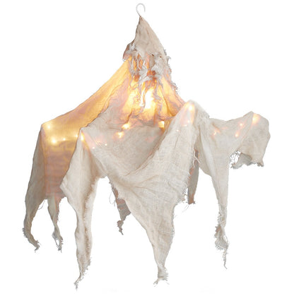 Halloween Shrouded Creepy Chandelier - Black or Chalky