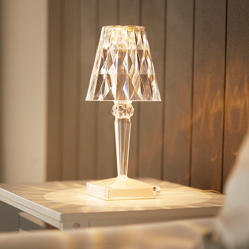 Desktop Crystal-Look LED Touch Lamp