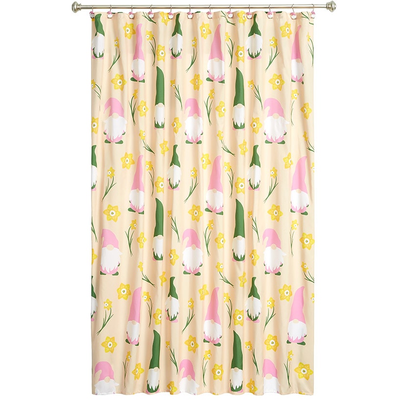 Daffodil Gnomes Shower Curtain, Rug, Hand Towels, Valance, or Hooks