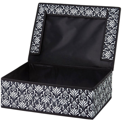 Damask Bedroom or Closet Storage Bin Organizer