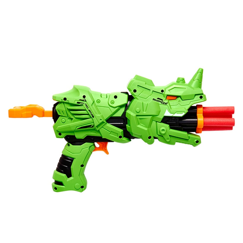 Dino Foam Dart Blaster - 4 Dart Capacity for Ultimate Target Practice Fun