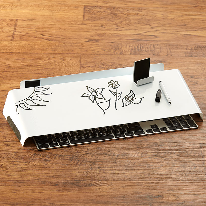 Desktop Dry-Erase Reminder Whiteboard with Marker/Eraser