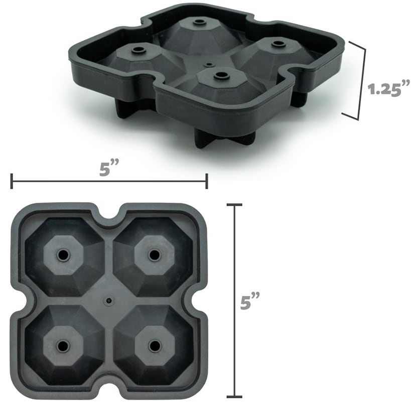 Diamond Shaped Ice Cube Tray for Cocktails