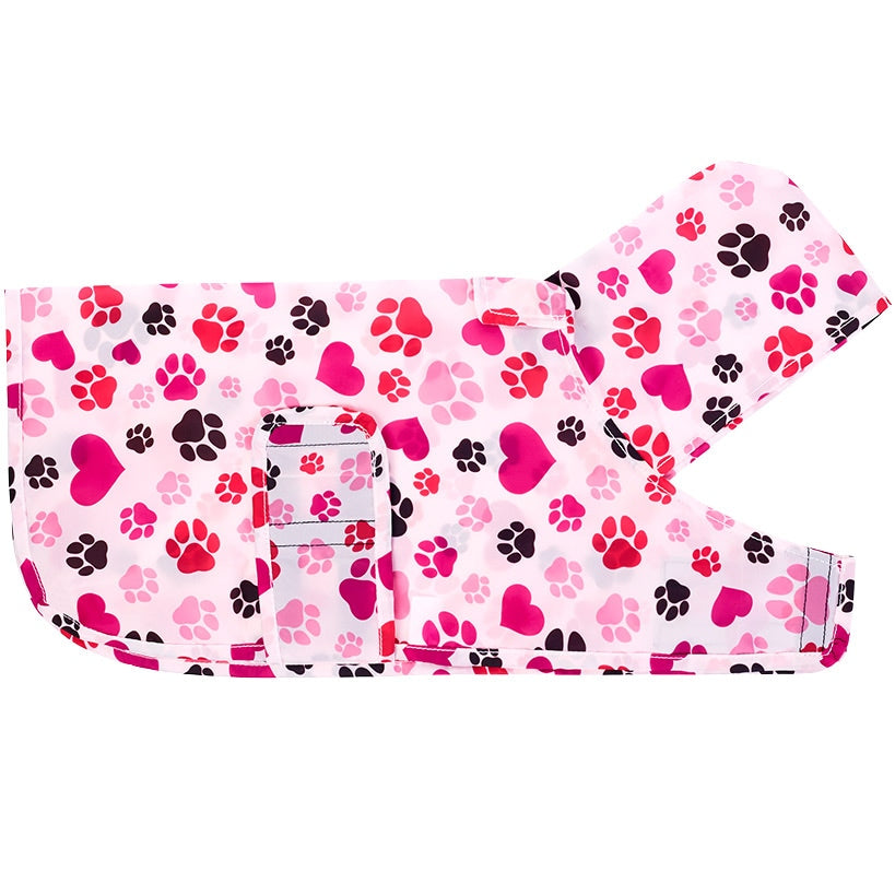 Dog Rain Poncho - Water-Resistant with Secure Belly Strap