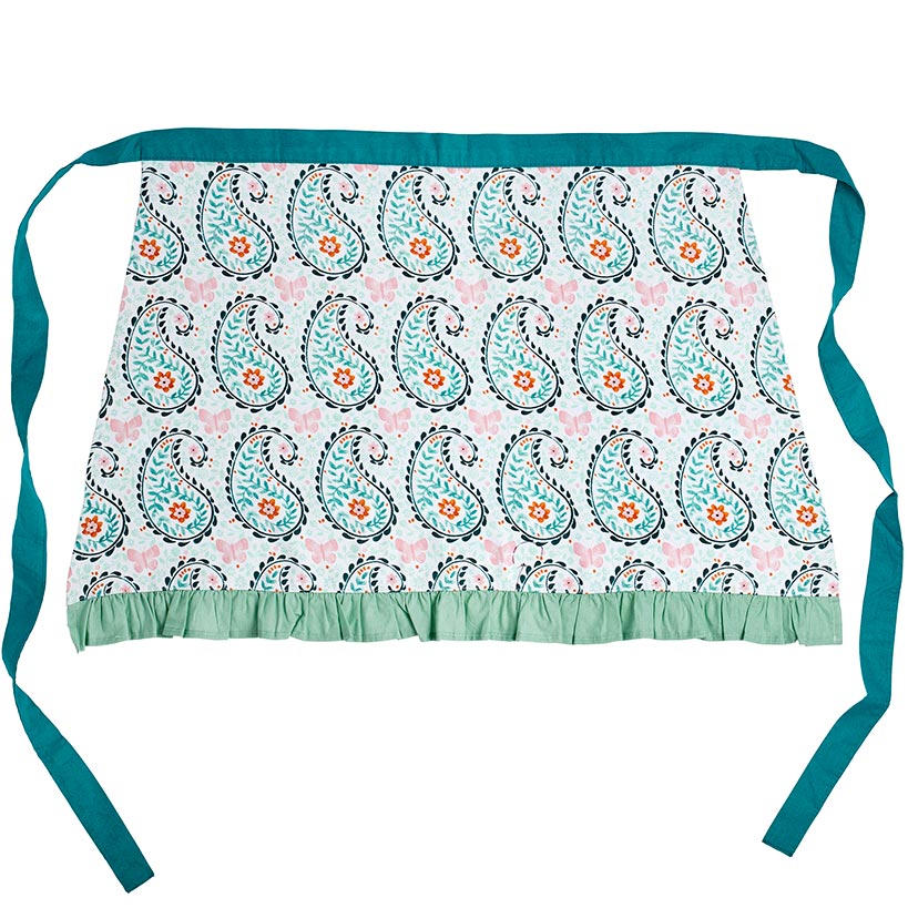 Dolly Parton Paisley Floral Half Apron