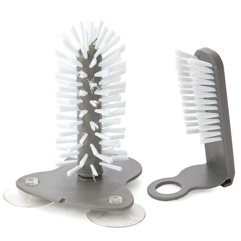 Drinkware Cleaner with Brush and Suction Base