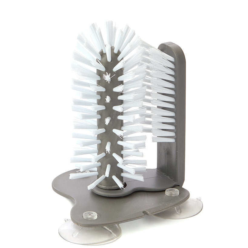 Drinkware Cleaner with Brush and Suction Base