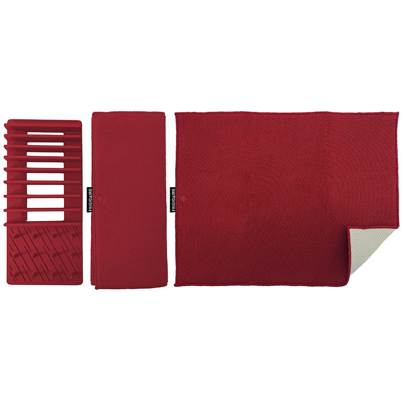 Frigidaire Dish Drying Mat with Dish Rack - Machine Washable