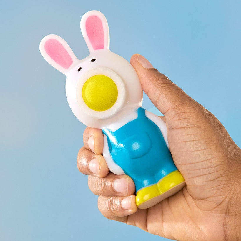 Easter Character Ball Popper Toy With 5 Foam Balls Bunny Or Chicken#select-item_bunny