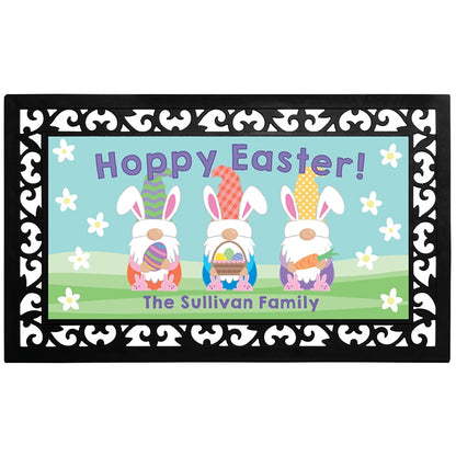 Personalized Easter Doormats with Rubber Frame
