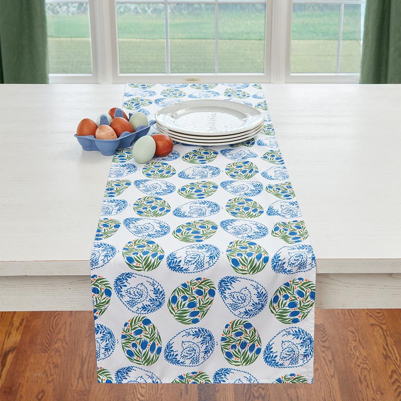 Easter Floral Egg Table Runner or Set of 4 Placemats#select-item_runner