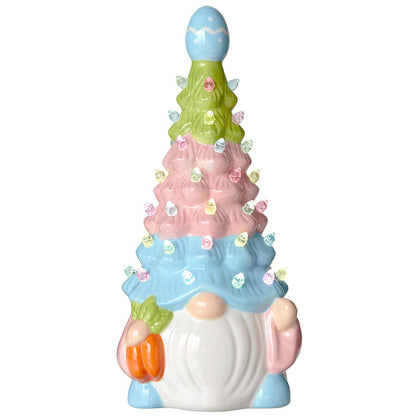 Retro Easter Lighted Gnome Tree - Small or Large