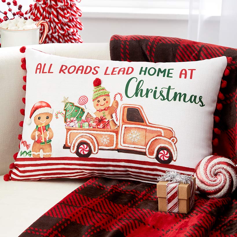 Gingerbread Embroidered Accent Pillow#select-pillow_all-roads