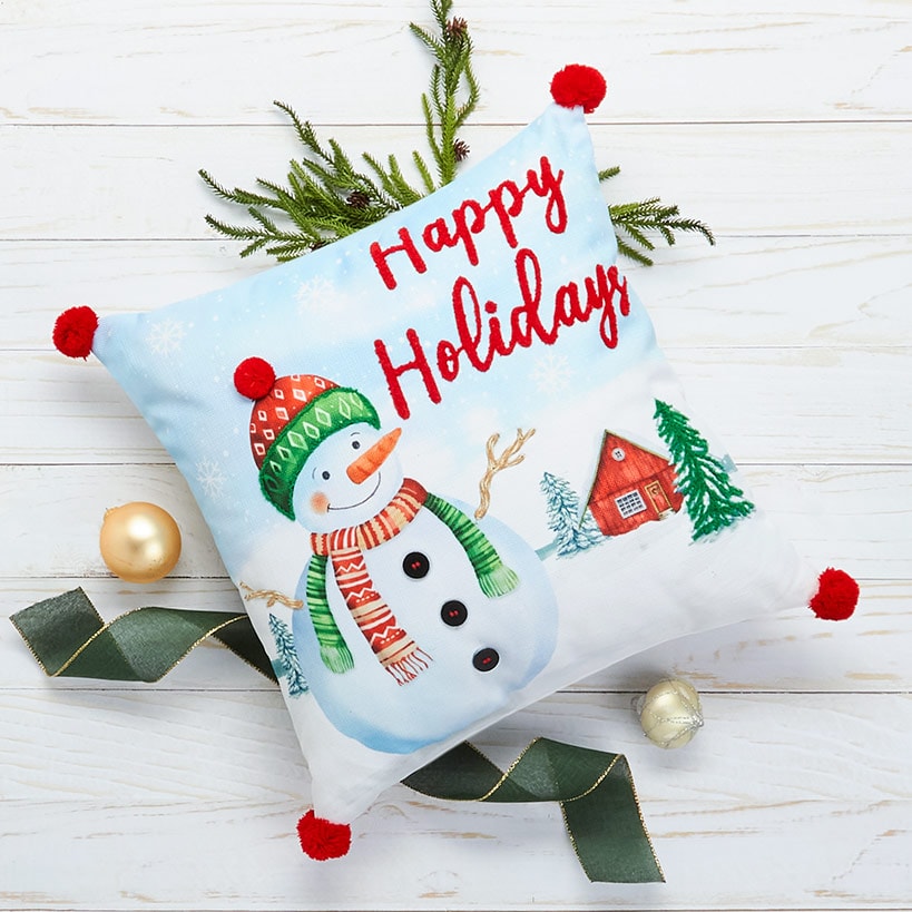 Happy Holidays Embroidered Accent Pillow#select-pillow_happy-holidays