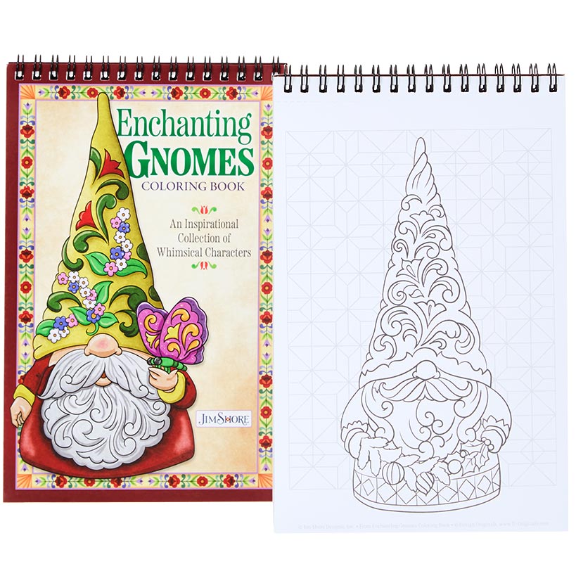 Enchanting Gnomes Coloring Book