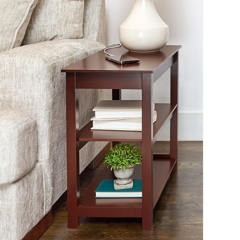 Functional Accent Table with Built in Power Outlets#select-item_walnut