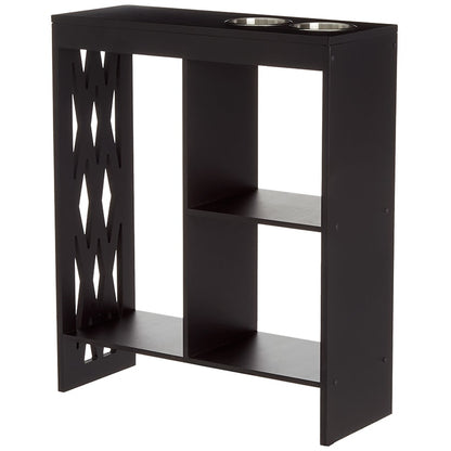 Decorative End Table with Drink Holder
