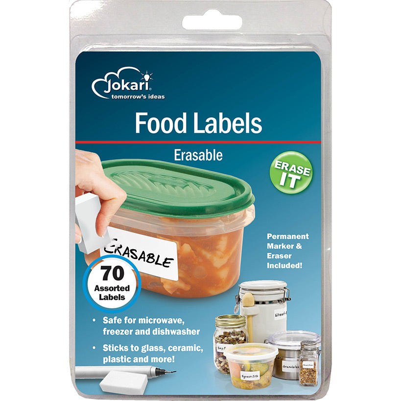 Jokari Assorted Erasable Food Labels - 70-Pc.