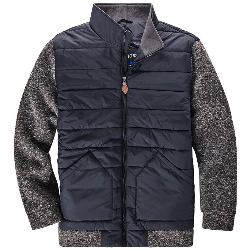 Evoke Men's Sweater Fleece Puffer#select-color_black