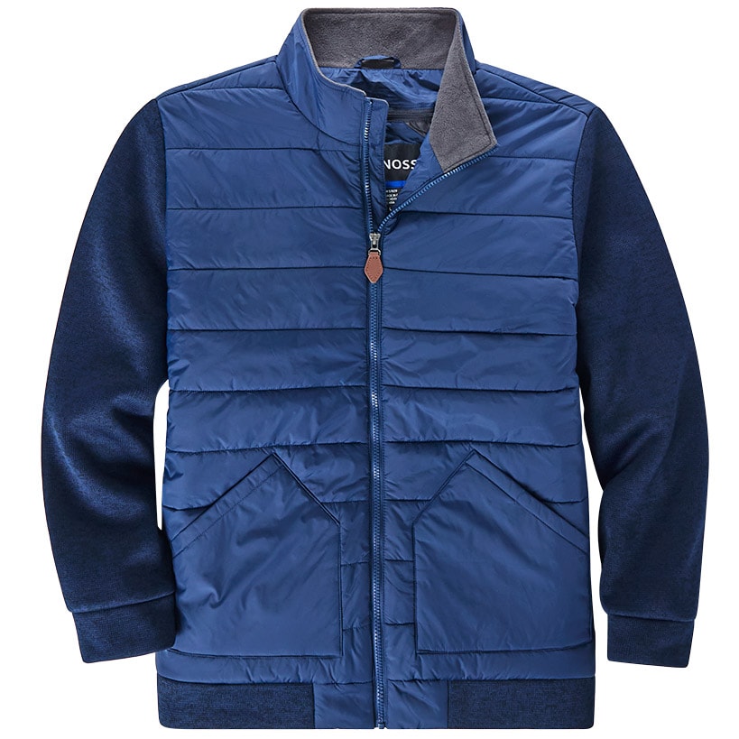 Evoke Men's Sweater Fleece Puffer#select-color_navy