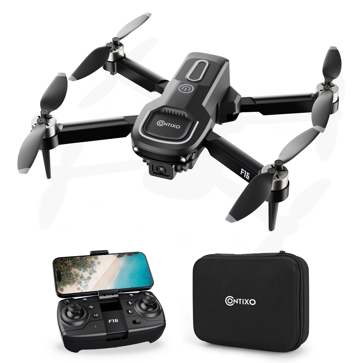 Contixo F16 Stunt Drone - 1080P HD Camera, Foldable Design, Wi-Fi FPV, 16-Min Flight