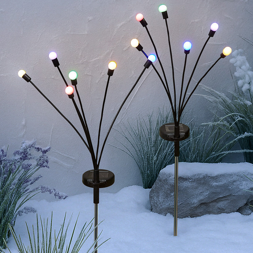 Solar Swaying Firefly Multi-Colored Lights - Set of 2
