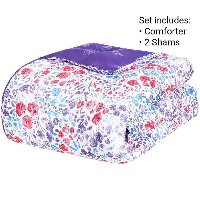 Liberty Floral Reversible Comforter Set or Accent Pillow