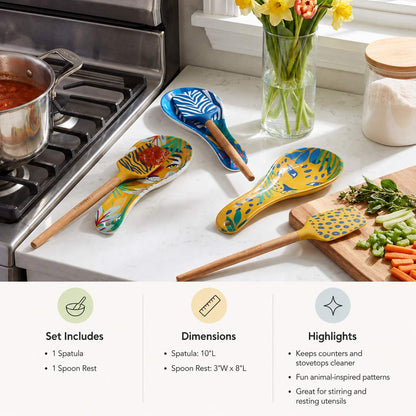 Farberware Spoon Rest and Spatula Set