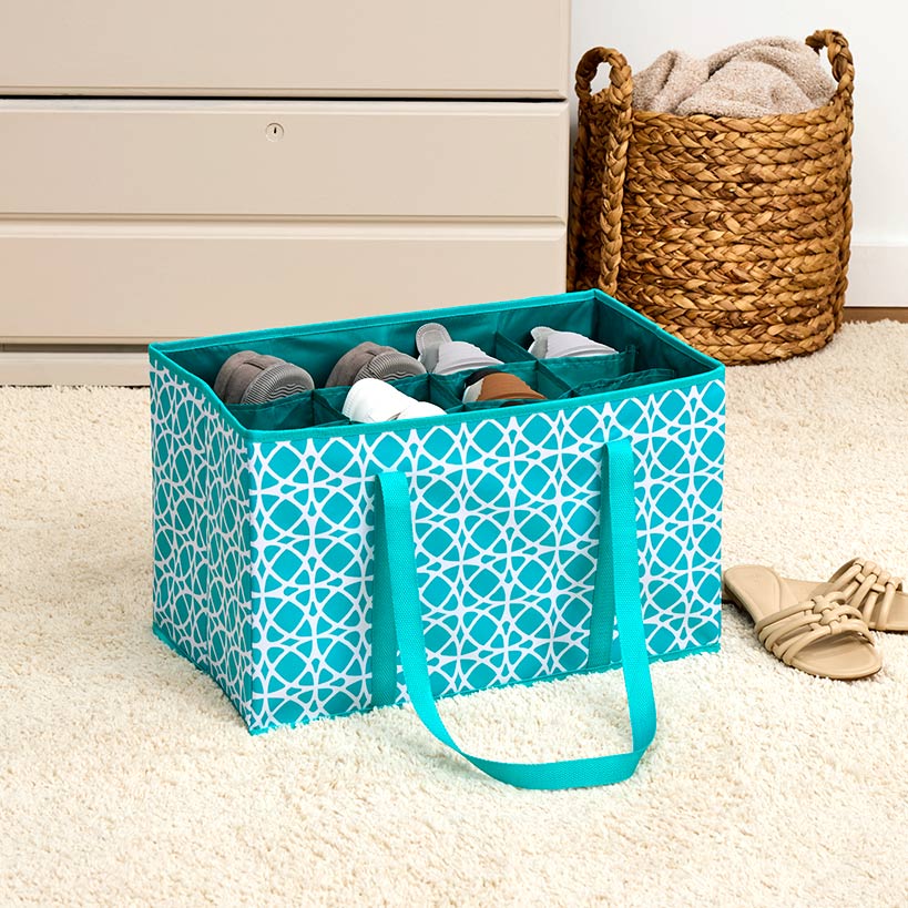 Closet Shoe Storage Organizer Bag in Fashion Prints#select-item_blue