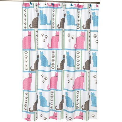 Cat Paw Print Shower Curtain or Valance