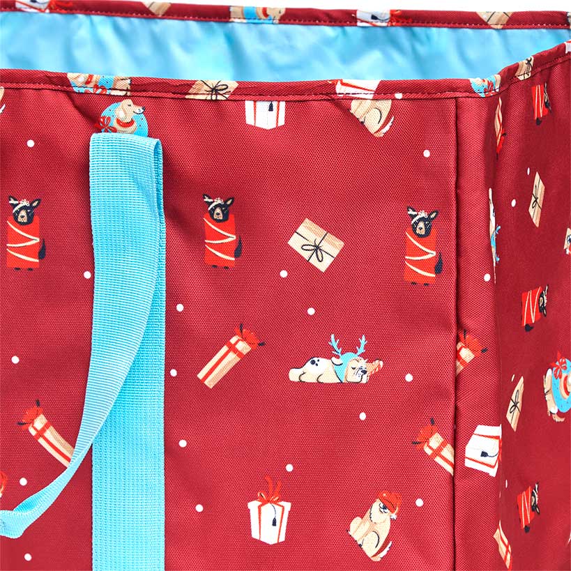 Festive Holiday Household Utility Tote Bag with Handles