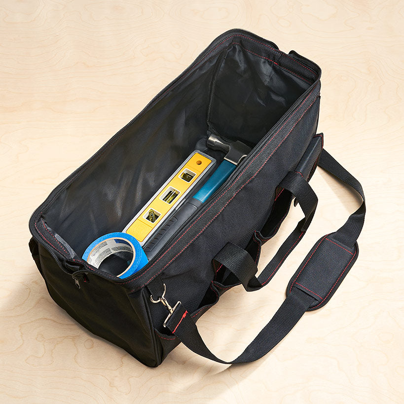 Fix-It 18" Tool Bag made With Carry Handle 6 pockets And Rubber Feet