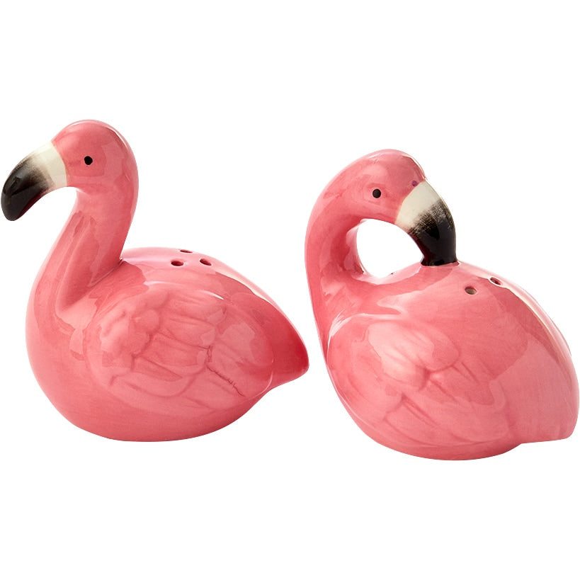 Flamingo in Paradise Tableware - Salt and Pepper Shakers