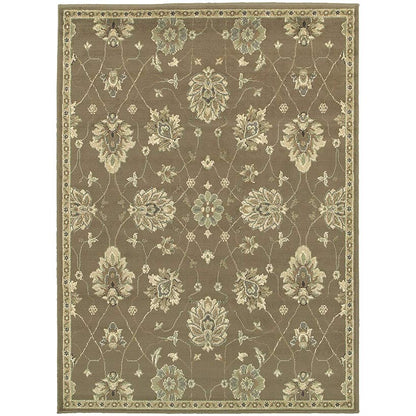 Floral Beige Rug Collection