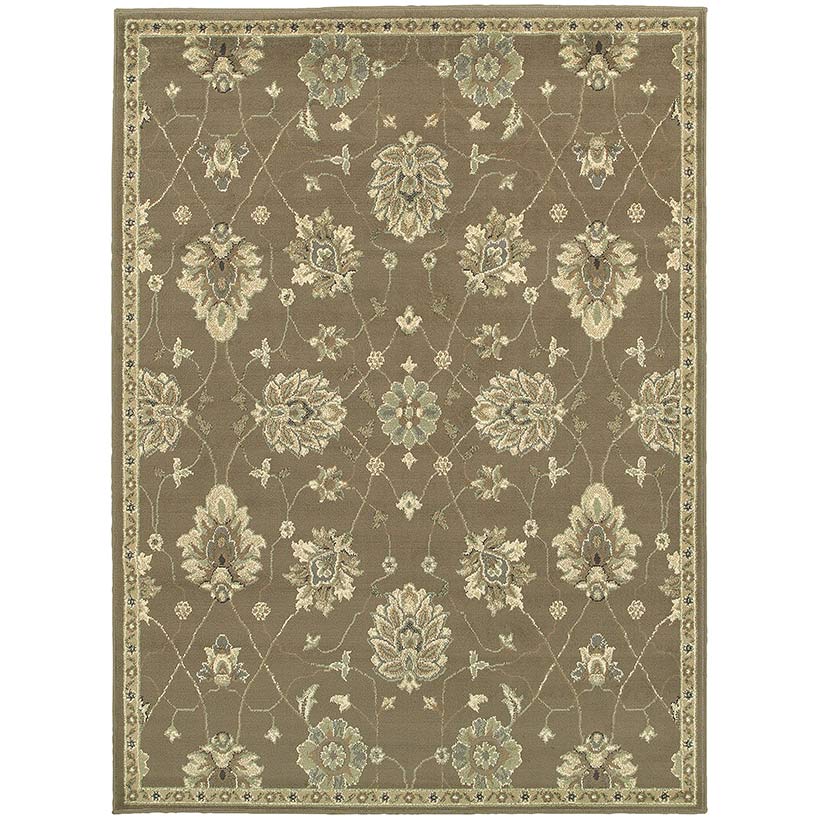 Floral Beige Rug Collection