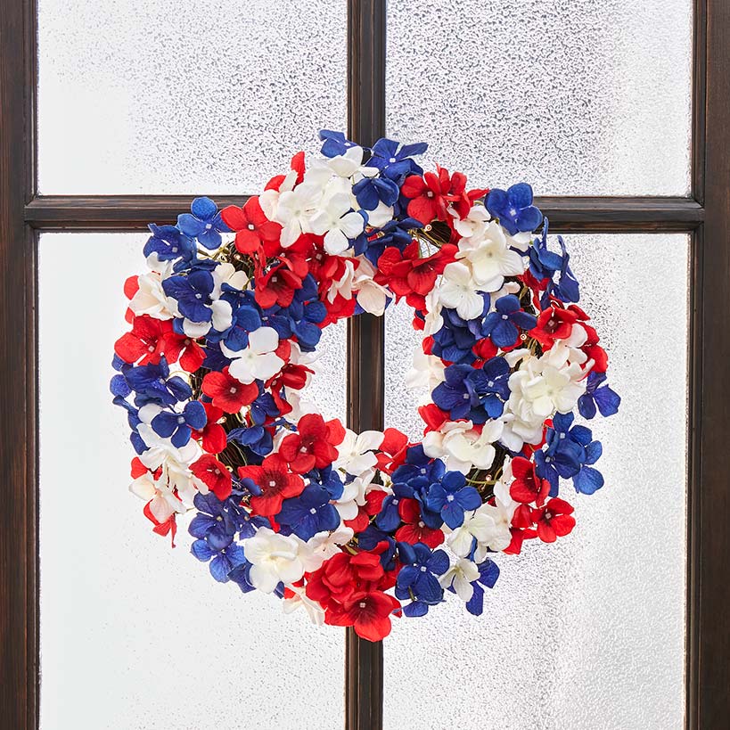 Vibrant Summer Flower Wreath#select-wreath_patriotic