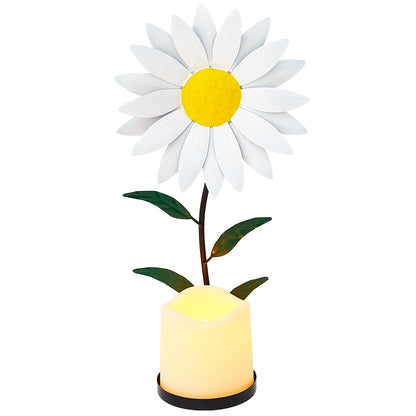 Sconce Flower LED Candle In Daisy Forget Me Not Hibiscus Or Sunflower