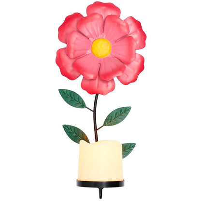 Sconce Flower LED Candle In Daisy Forget Me Not Hibiscus Or Sunflower