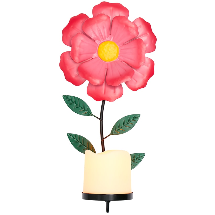 Sconce Flower LED Candle In Daisy Forget Me Not Hibiscus Or Sunflower