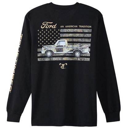 Men's Ford Car Long Sleeve Graphic T-Shirt