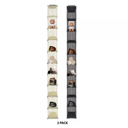 J&V TEXTILES Hanging Closet Organizer, 6-Shelf 10-Shelf Closet Hanging Storage Shelves