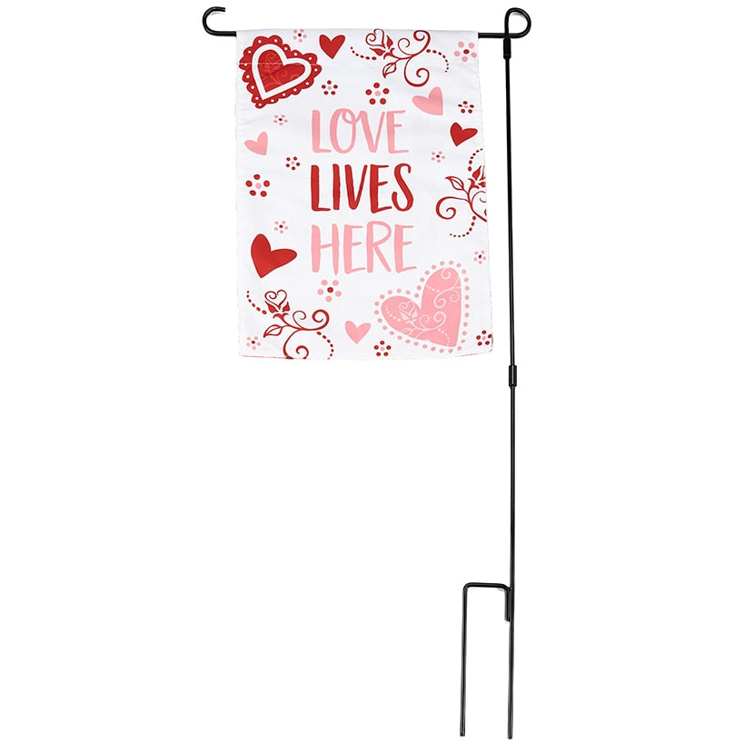 temp-tations® Romance Garden Flag with Stand