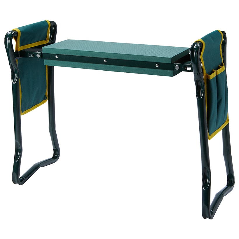 Garden Planting Bench 2 In 1 With Knee Saver And Tool Organizer#select-bench_solid
