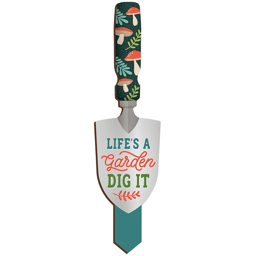 Garden Shovel Sign with Saying – Perfect for Planters and Beds