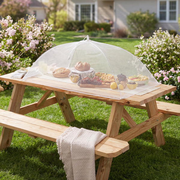 giant food patio umbrella Fox Run 24in Square and trays Giant Rectangular EZ-Lift Patio Umbrella
