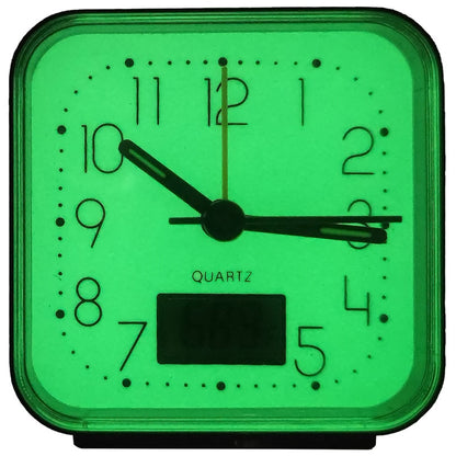 Glow-in-the-Dark Alarm and Temp Clock