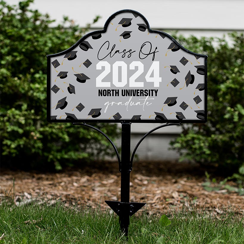 Personalized Graduation Magnet Yard Sign#select-item_flying-caps