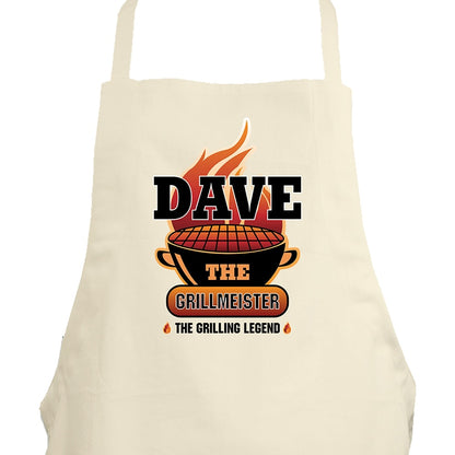 Personalized Men's Grillmeister Apron