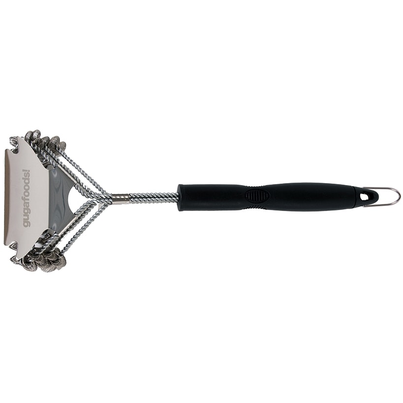 Guga Foods Grill Brush And Scraper Durable Stainless Steel Bristles