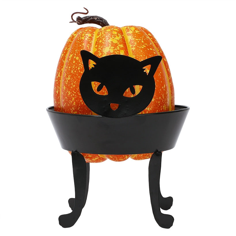 Halloween Pumpkin Holder In Boo Cat Owl Or Witch Design#select-holder_cat